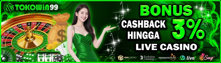 BONUS CASHBACK MINGGUAN 3%