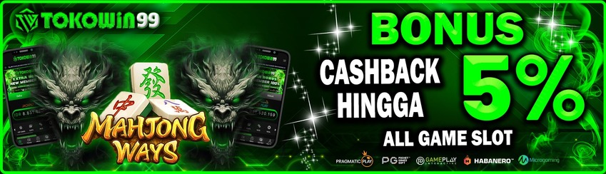 BONUS CASHBACK MINGGUAN 5%